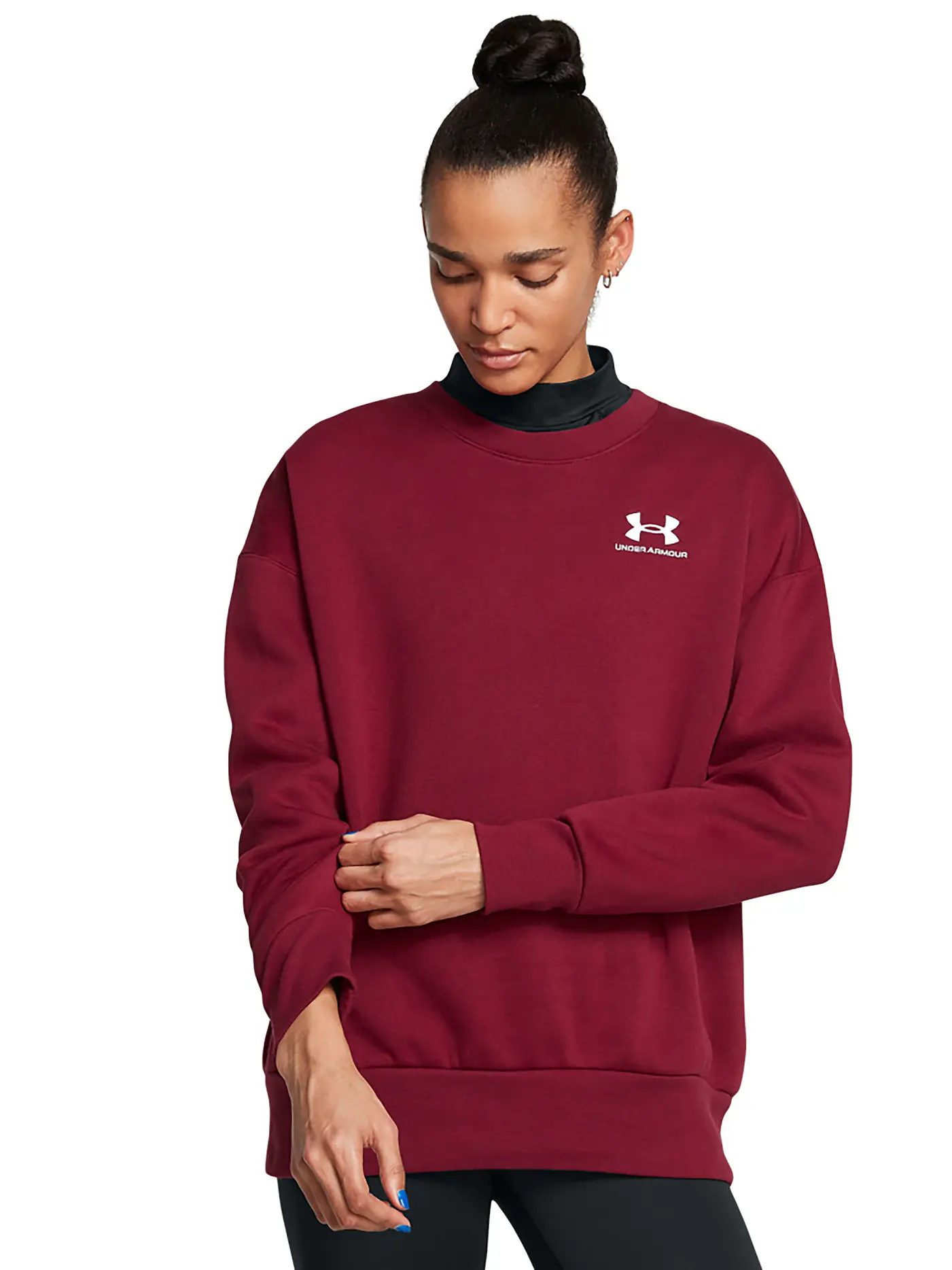 UNDER ARMOUR | Damen Hoodie UA Essential Fleece Oversized-Schnitt | 